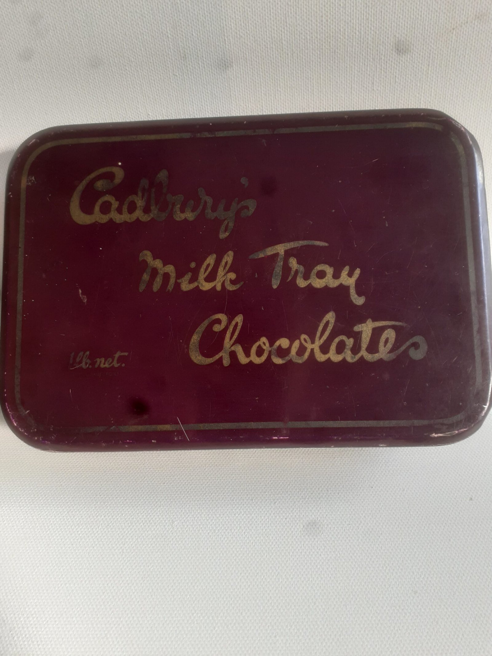 cadburys purple tin